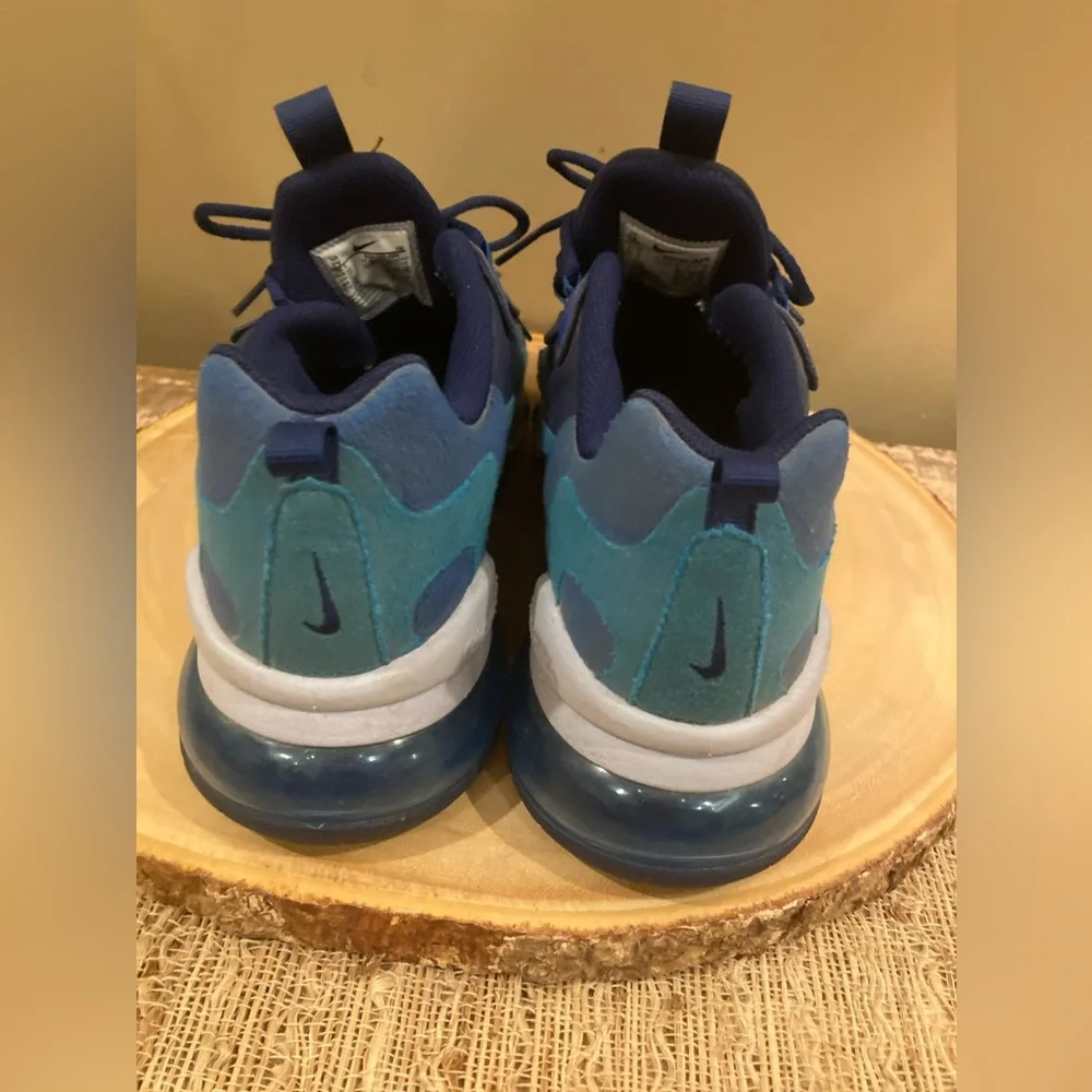 Nike Air Max 270 React GS‎ Shoes Blue Kids Youth 7Y Womens 8.5 - 9 BQ0103-400